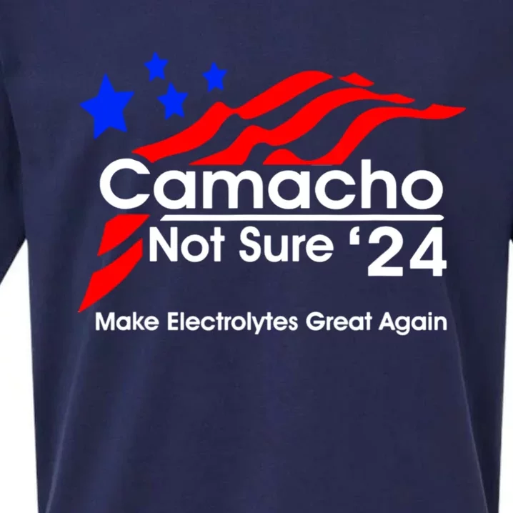 Camacho Not Sure For President 2024 Sueded Cloud Jersey T-Shirt