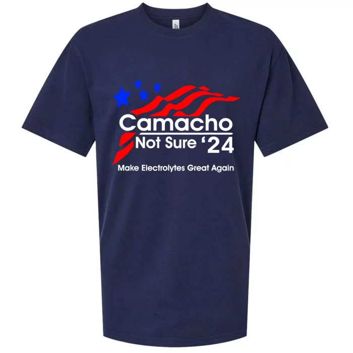 Camacho Not Sure For President 2024 Sueded Cloud Jersey T-Shirt