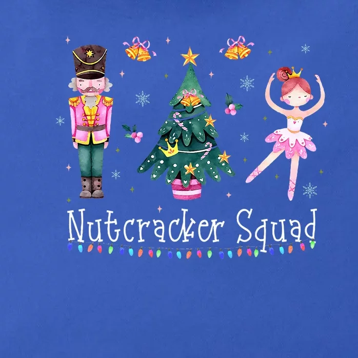 Christmas Nutcracker Squad Ballet Dance Zip Tote Bag