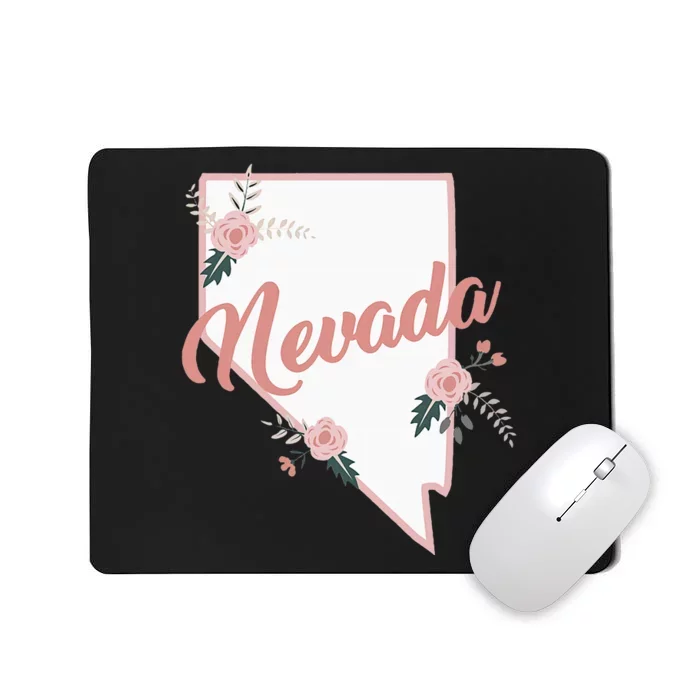 Cute Nevada State Floral Rose Mousepad