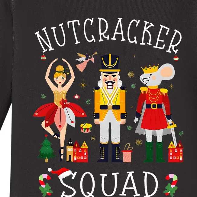 Christmas Nutcracker Squad Ballet Dance Baby Long Sleeve Bodysuit