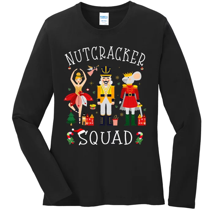 Christmas Nutcracker Squad Ballet Dance Ladies Long Sleeve Shirt