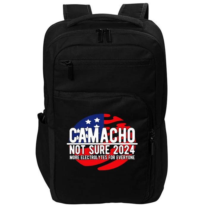 Camacho Not Sure For President 2024 Usa Funny Impact Tech Backpack