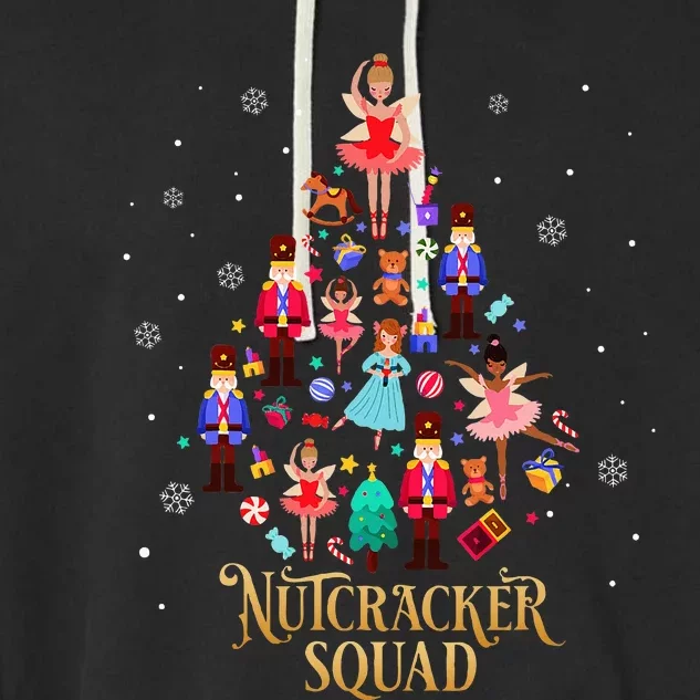 Christmas Nutcracker Squad Ballet Dance Garment-Dyed Fleece Hoodie