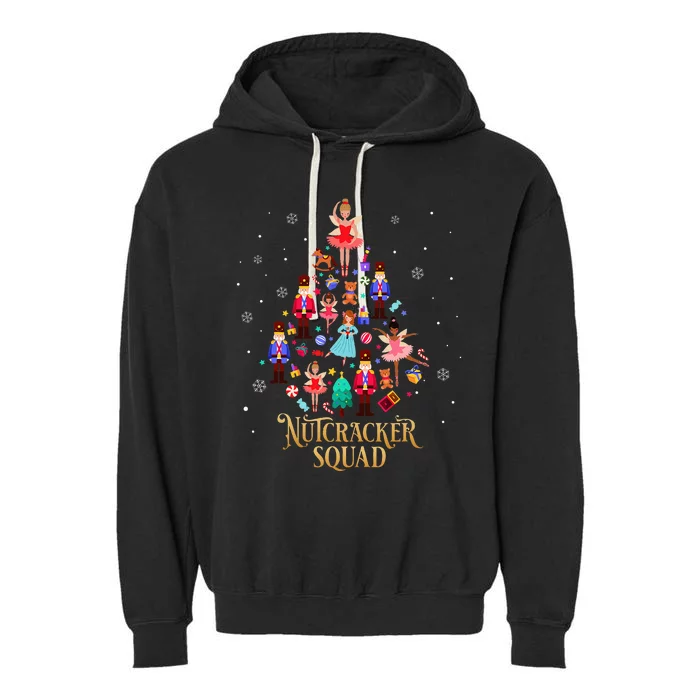 Christmas Nutcracker Squad Ballet Dance Garment-Dyed Fleece Hoodie