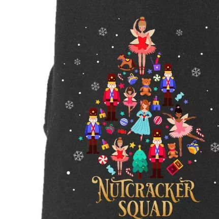 Christmas Nutcracker Squad Ballet Dance Doggie 3-End Fleece Hoodie