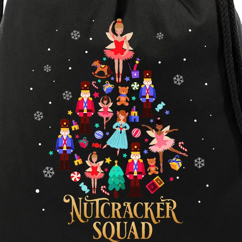 Christmas Nutcracker Squad Ballet Dance Drawstring Bag