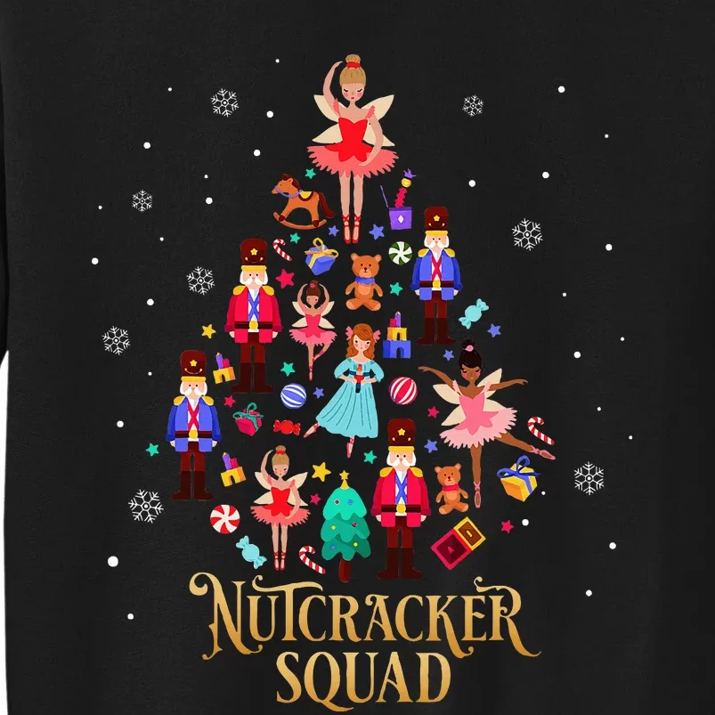 Christmas Nutcracker Squad Ballet Dance Tall Sweatshirt