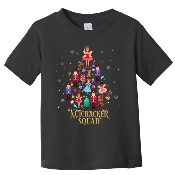 Christmas Nutcracker Squad Ballet Dance Toddler T-Shirt