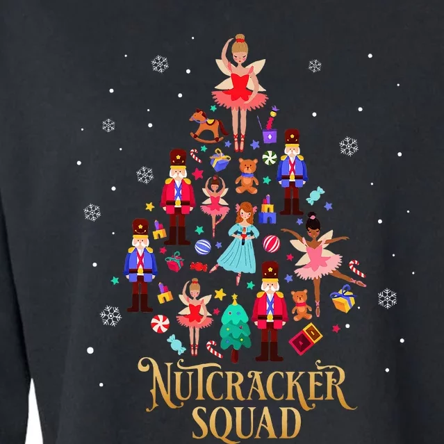 Christmas Nutcracker Squad Ballet Dance Cropped Pullover Crew