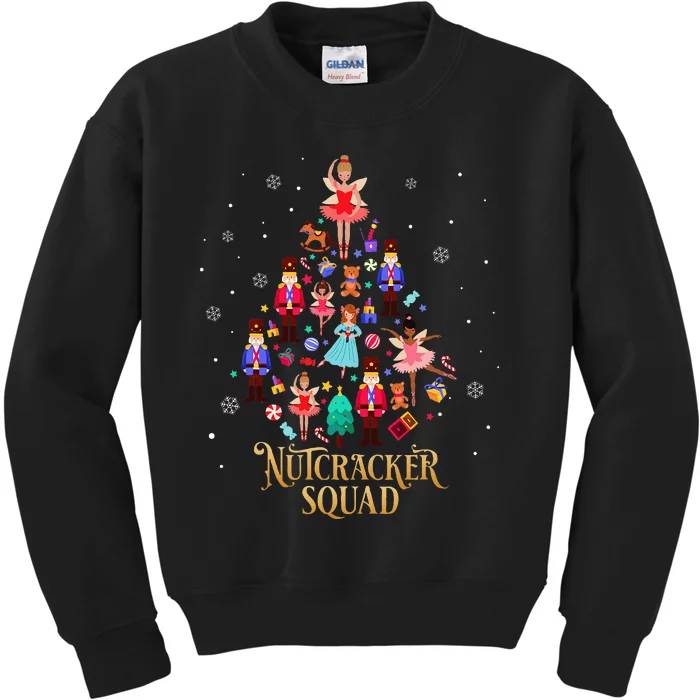 Christmas Nutcracker Squad Ballet Dance Kids Sweatshirt