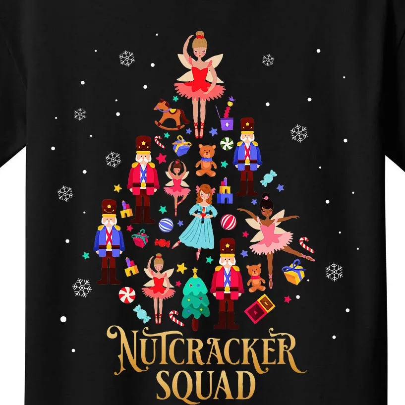 Christmas Nutcracker Squad Ballet Dance Kids T-Shirt