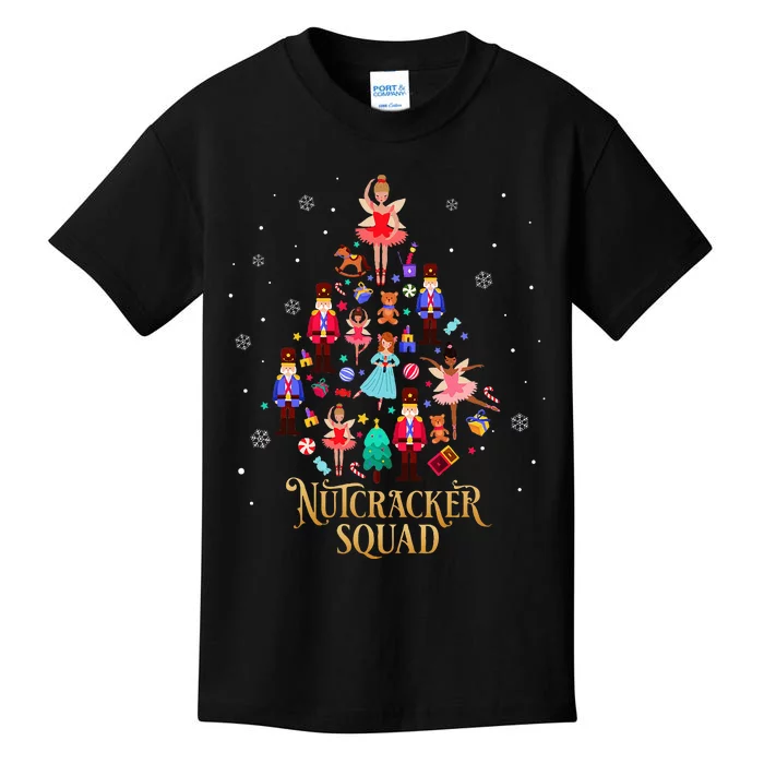 Christmas Nutcracker Squad Ballet Dance Kids T-Shirt