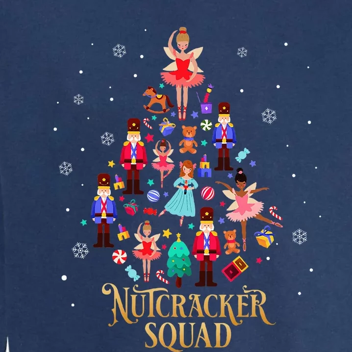 Christmas Nutcracker Squad Ballet Dance Garment-Dyed Sweatshirt