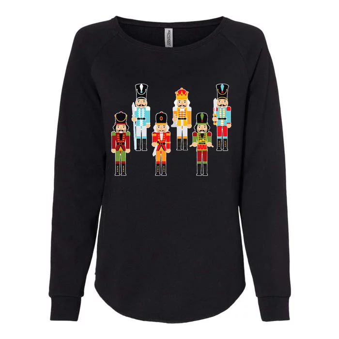 Christmas Nutcracker Soldier Figures Womens California Wash Sweatshirt