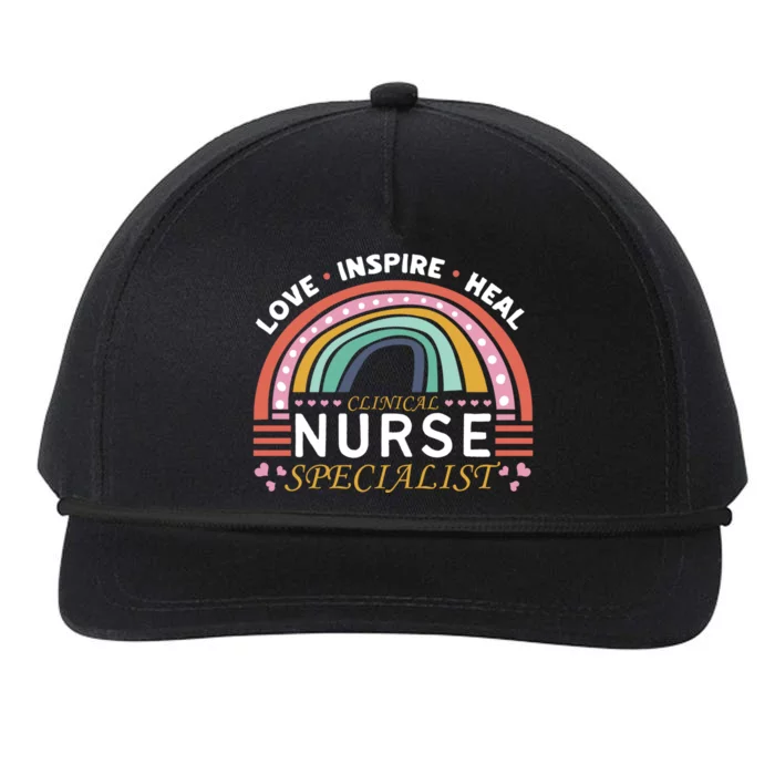 Clinical Nurse Specialist Love Inspire Heal Nursing Gift Snapback Five-Panel Rope Hat