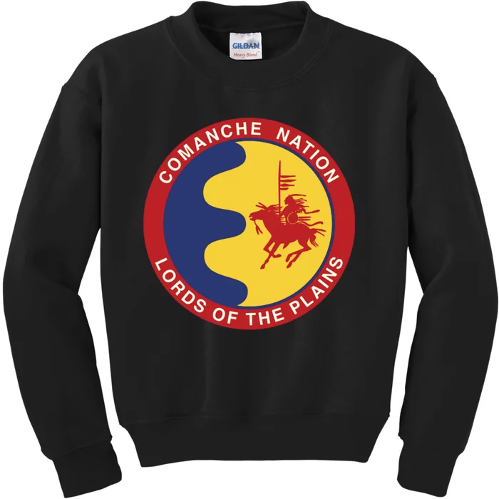 Comanche Nation Seal: Lords Of The Plains Kids Sweatshirt