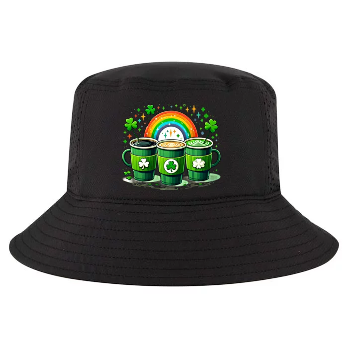 Coffee Nurse St PatrickS Day Shamrock Rainbow Rn Icu Er Gift Cool Comfort Performance Bucket Hat