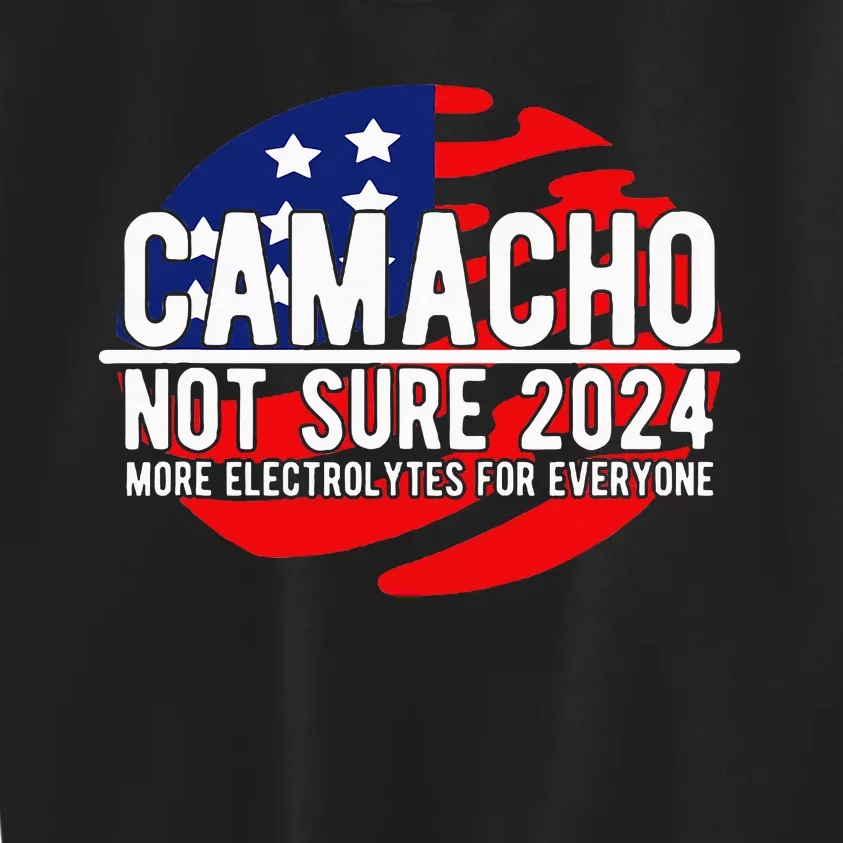 Camacho Not Sure For President 2024 Usa Kids Sweatshirt