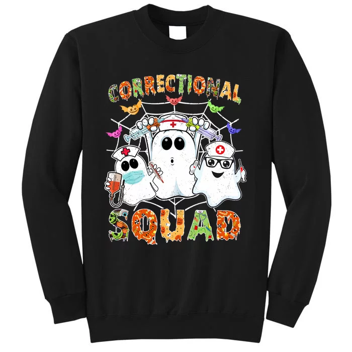 Correctional Nurse Squad Boo Halloween Rn Matching Tall Sweatshirt