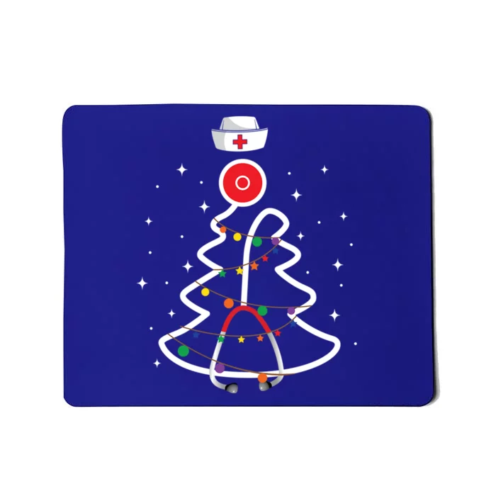 Christmas Nurse Stethoscope Christmas Tree Nurse Gift Mousepad