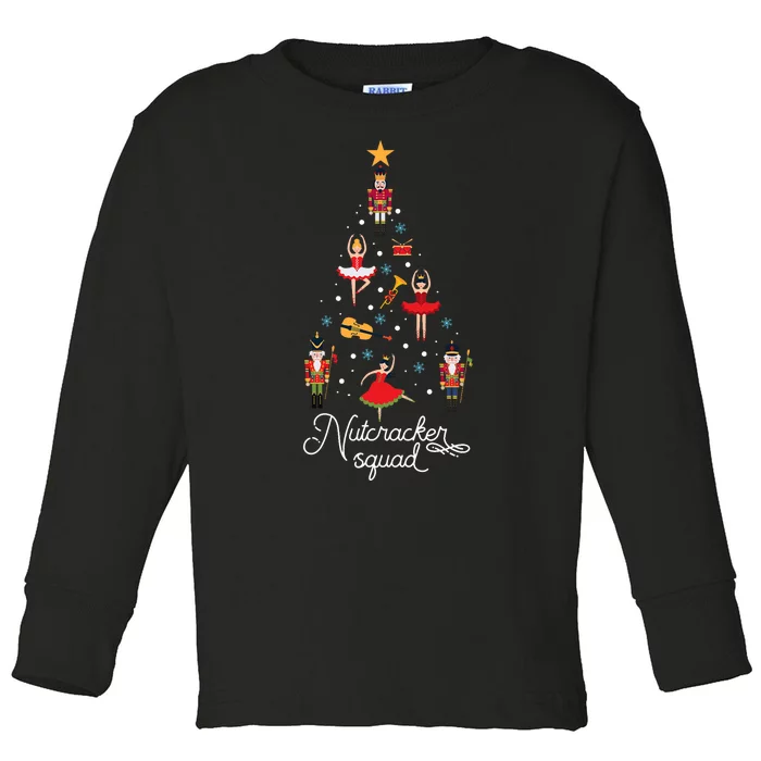 Christmas Nutcracker Squad Ballet Dance Toddler Long Sleeve Shirt