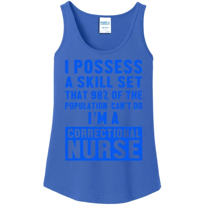 Correctional Nurse Skill Set Nursing Rn Gift Ladies Essential Tank