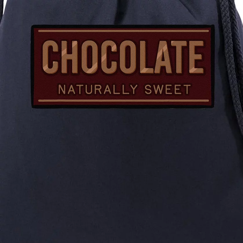 Chocolate Naturally Sweet Dessert Lover Food Cacao Flavor Drawstring Bag