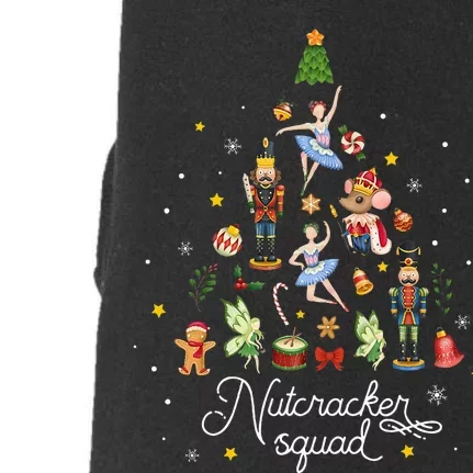 Christmas Nutcracker Squad Ballet Dance Doggie 3-End Fleece Hoodie