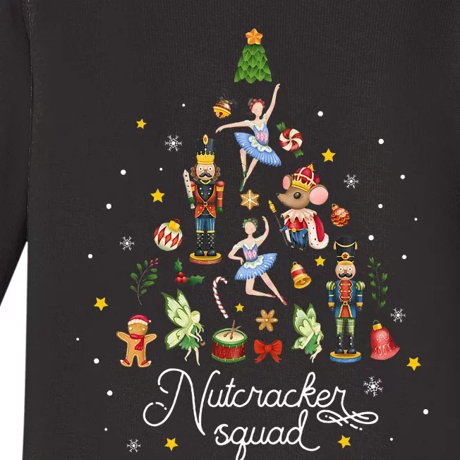 Christmas Nutcracker Squad Ballet Dance Baby Long Sleeve Bodysuit