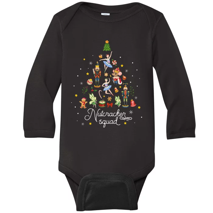 Christmas Nutcracker Squad Ballet Dance Baby Long Sleeve Bodysuit