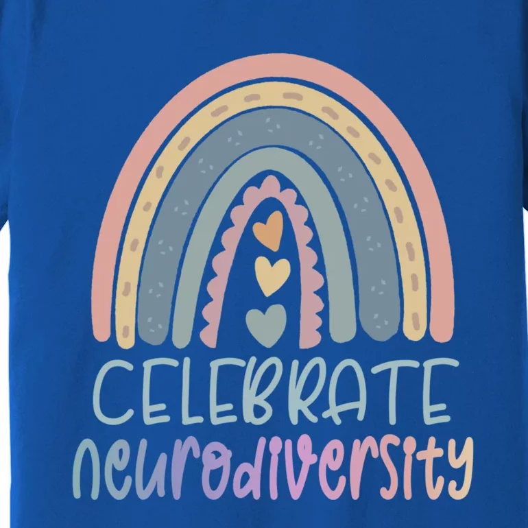 Celebrate Neurodiversity Tal Health Autism Awareness Gift Premium T-Shirt