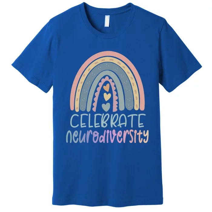 Celebrate Neurodiversity Tal Health Autism Awareness Gift Premium T-Shirt