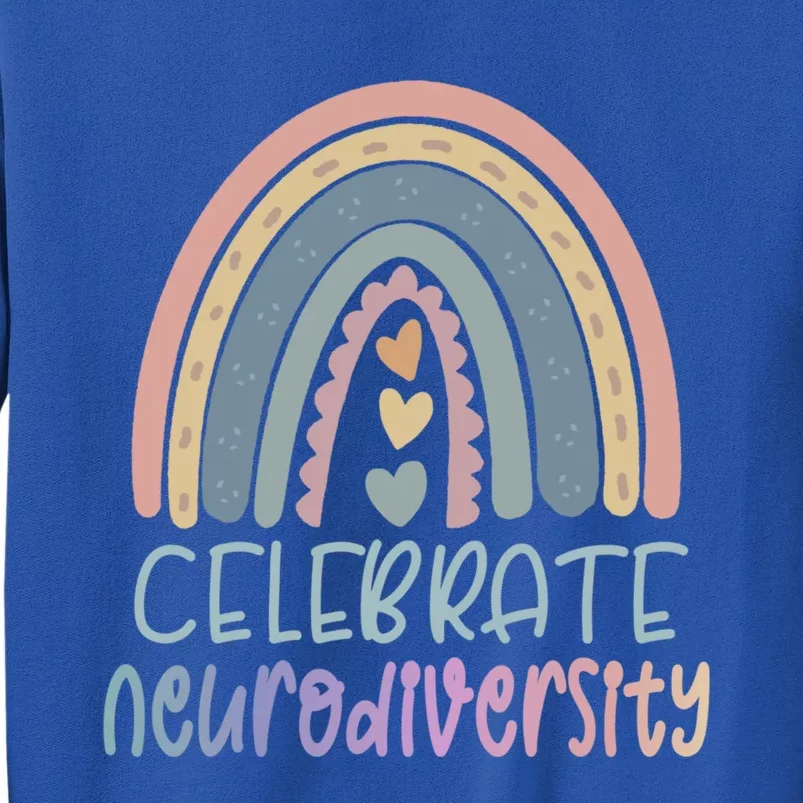 Celebrate Neurodiversity Tal Health Autism Awareness Gift Tall Sweatshirt