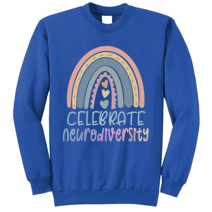 Celebrate Neurodiversity Tal Health Autism Awareness Gift Tall Sweatshirt