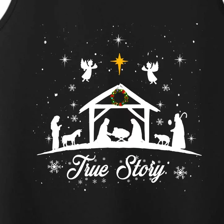 Christmas Nativity True Story Nativity Scene Gifts Performance Tank