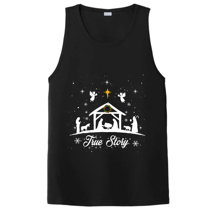 Christmas Nativity True Story Nativity Scene Gifts Performance Tank