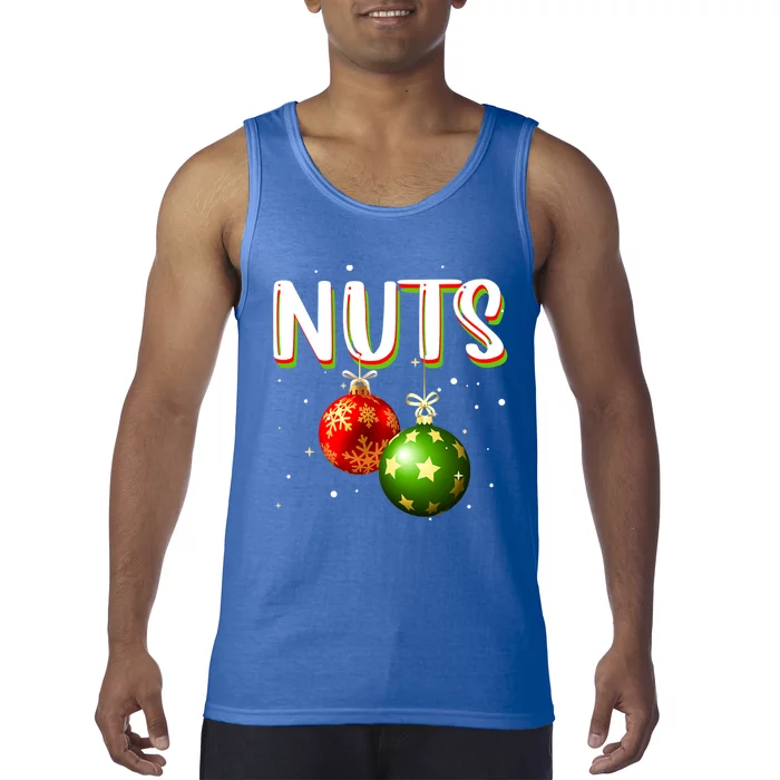 Chest Nuts Tee Christmas Matching Couples Chestnuts Xmas Great Gift Tank Top