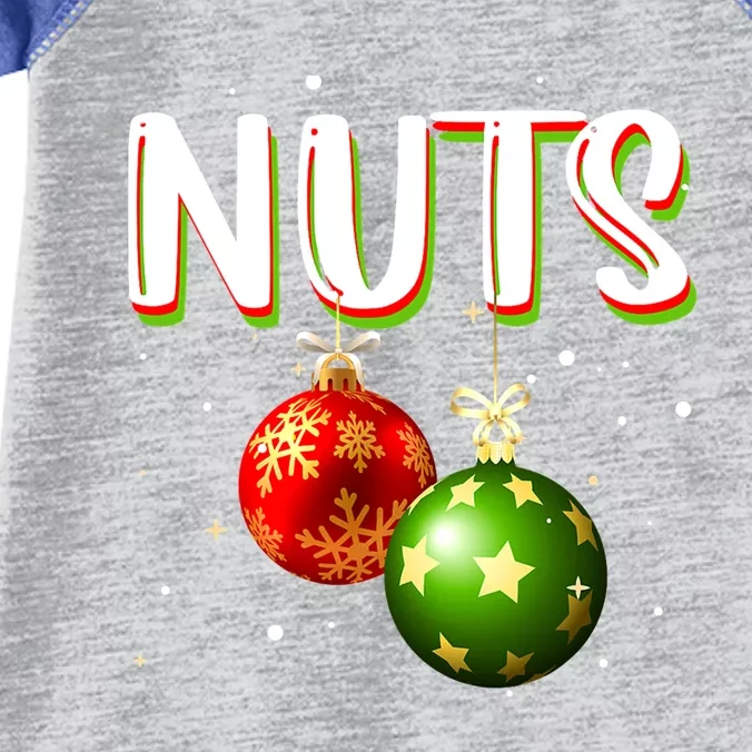 Chest Nuts Tee Christmas Matching Couples Chestnuts Xmas Great Gift Infant Baby Jersey Bodysuit