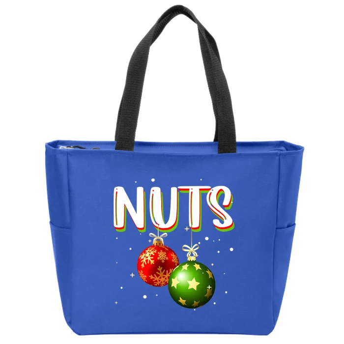 Chest Nuts Tee Christmas Matching Couples Chestnuts Xmas Great Gift Zip Tote Bag