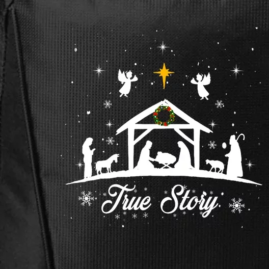 Christmas Nativity True Story Nativity Scene Gifts City Backpack