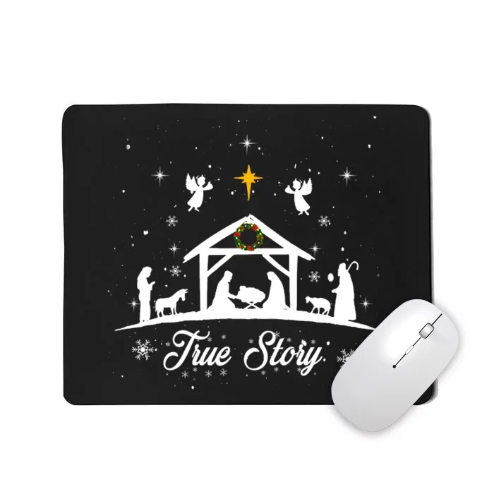 Christmas Nativity True Story Nativity Scene Gifts Mousepad