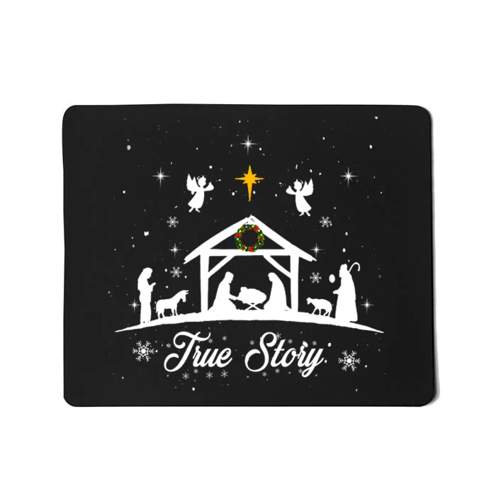 Christmas Nativity True Story Nativity Scene Gifts Mousepad