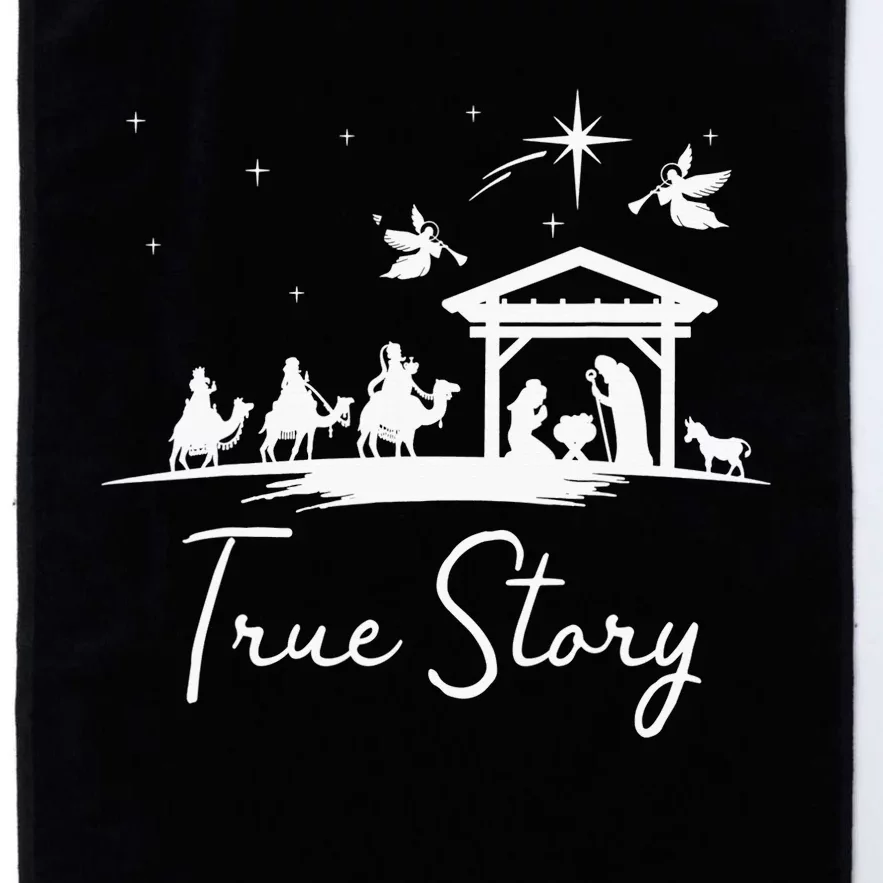 Christmas Nativity True Story of Jesus Birth Platinum Collection Golf Towel