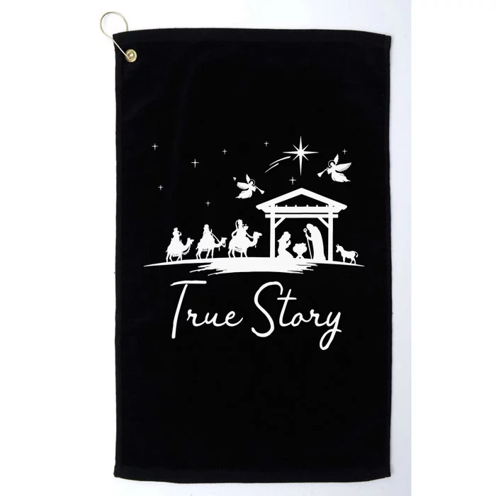 Christmas Nativity True Story of Jesus Birth Platinum Collection Golf Towel