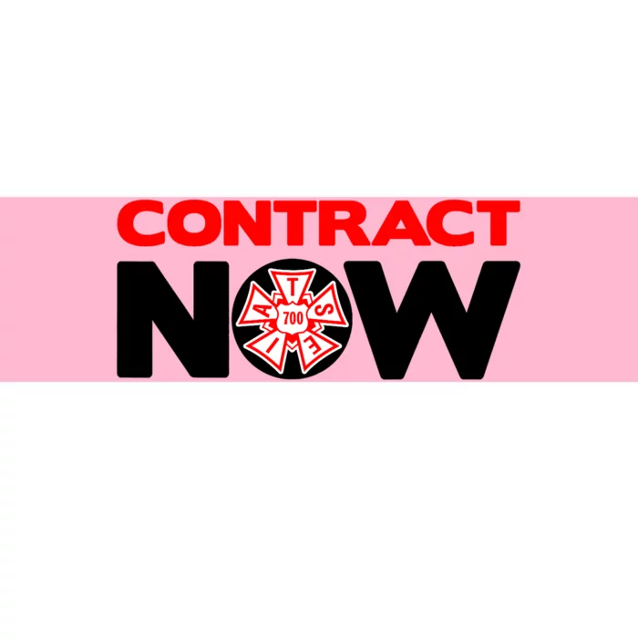 Contract Now Trendy Design Bumper Sticker