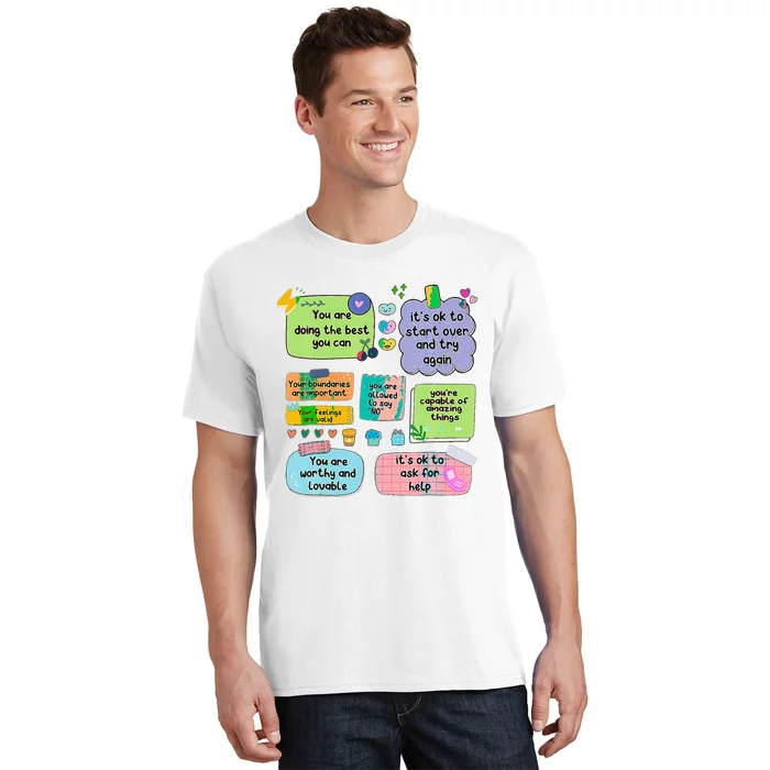 Counselor Note To Self Mental Health School T-Shirt