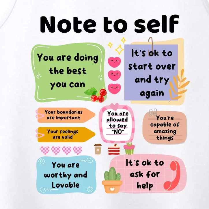 Counselor Note To Self Mental Health School Psychologist Performance Tank