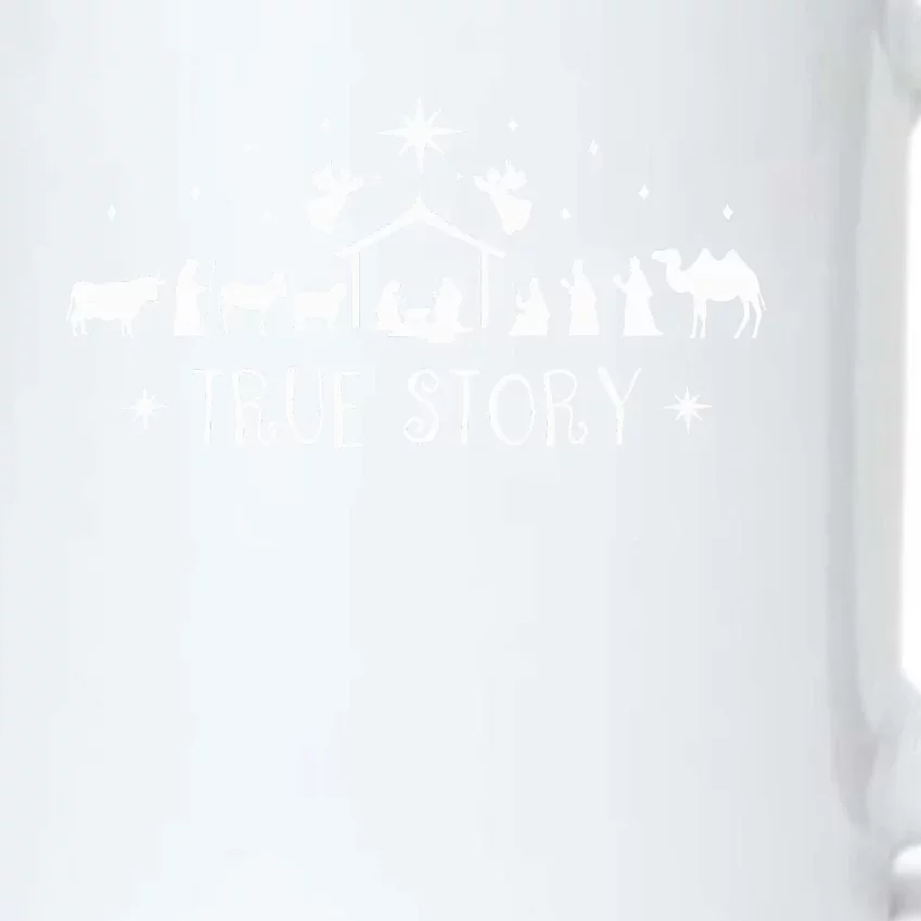 Christmas Nativity True Story Nativity Scene Gifts Black Color Changing Mug