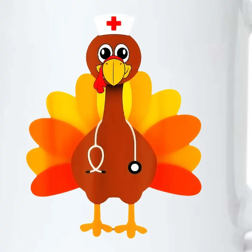 Cute Nurse Thanksgiving Turkey Black Color Changing Mug